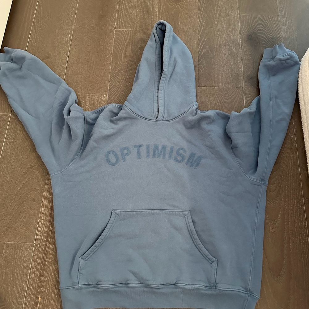 Optimism Blue Hoodie - Graphic Pullover
